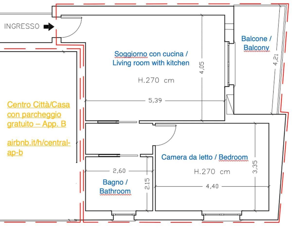 City Center - Modern Flat With Free Parking And Wifi - Apt B Lejlighed Bergamo Eksteriør billede